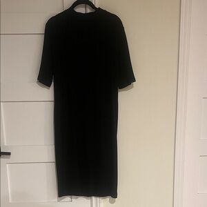 Old Navy Mock Turtleneck Black Dress Size Large EUC